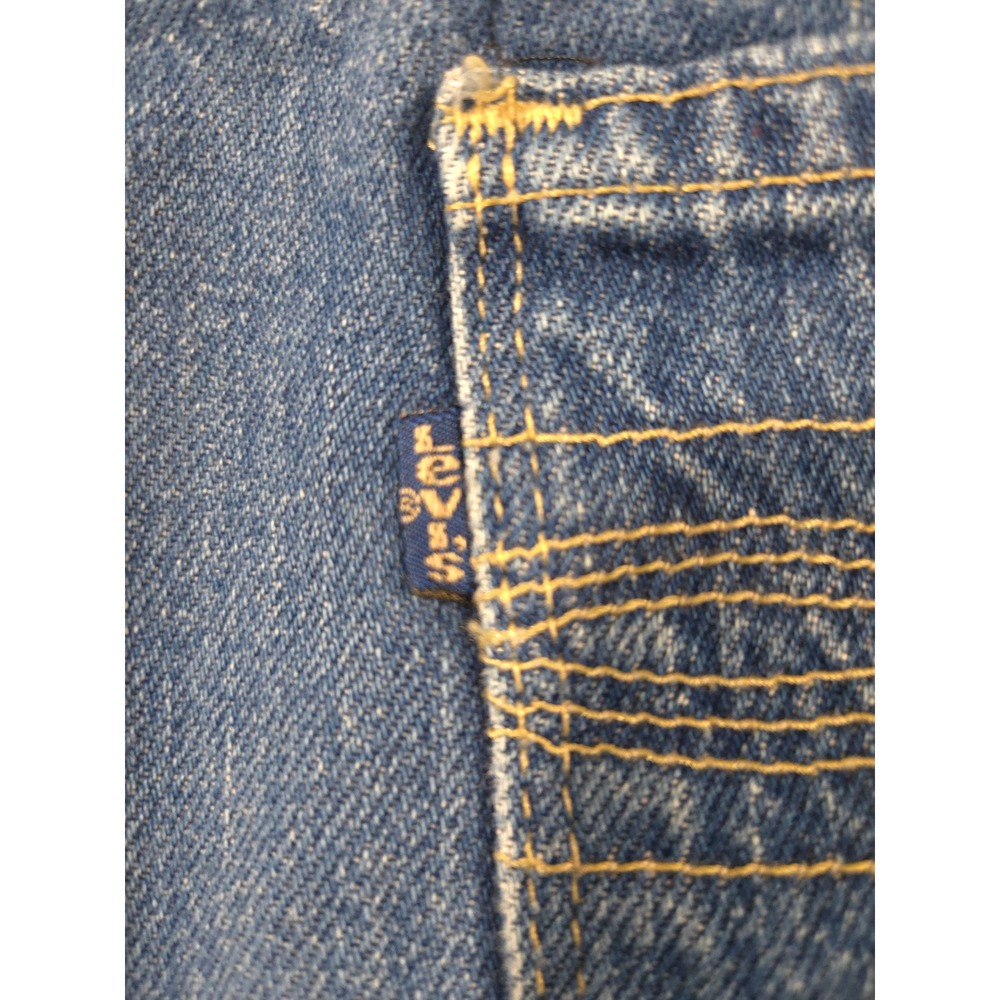 Vintage 70s 80s Levis Movin On Jeans Blue Tab Gold Script Denim Made in USA - Picture 3 of 10